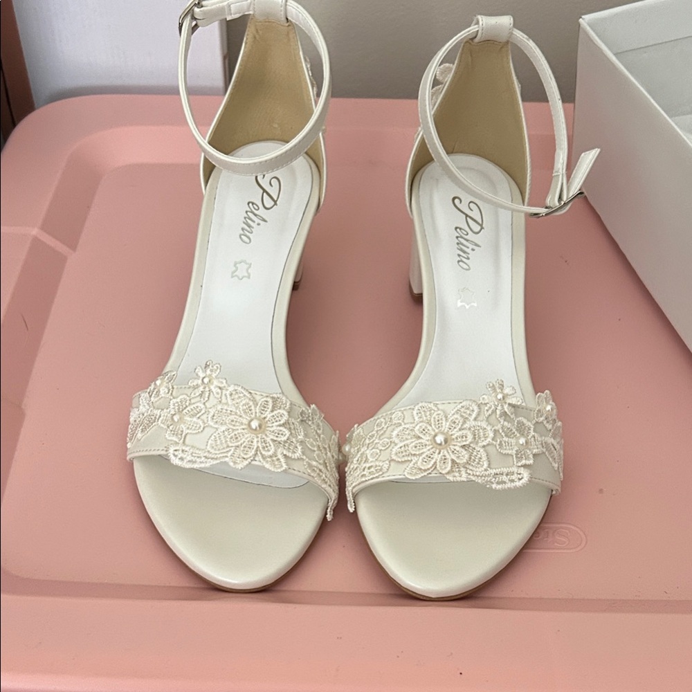 Women's Ivory Hand Made Bridal Heels